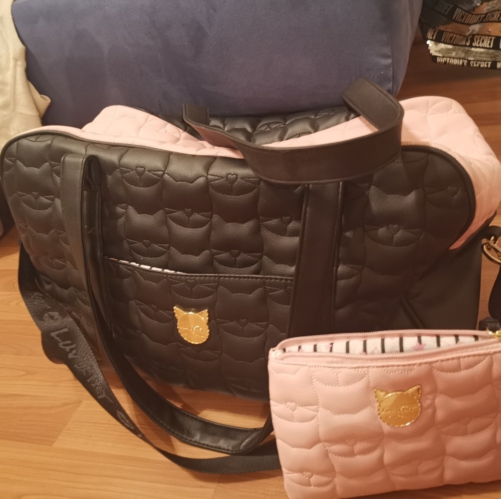 Betsey Johnson Duffle Bag with Crossbody